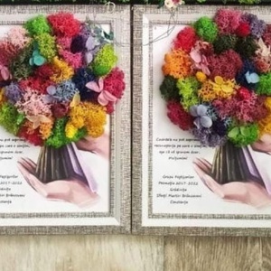 Tablou Decorativ recunoștință cadre didactice- învățătoare,educatoare,profesori ideal pentru serbare, final de an scolar - casă & stil de viață - decorațiuni de casă - accesorii florale - buchete de flori - Artynos.ro