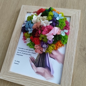 Tablou Decorativ recunoștință cadre didactice- învățătoare,educatoare,profesori ideal pentru serbare, final de an scolar - casă & stil de viață - decorațiuni de casă - accesorii florale - buchete de flori - Artynos.ro