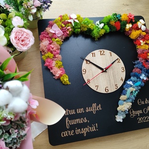 Decorațiune Ceas - Cadre Didactice- învățătoare,educatoare,profesori ideal pentru serbare, final de an scolar - casă & stil de viață - decorațiuni de casă - accesorii florale - buchete de flori - Artynos.ro