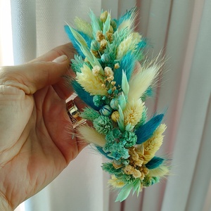 Coronita din flori criogenate si stabilizate pentru premiere/festivitate scoala/nunta - accesorii nuntă - ornamente de păr de nuntă - coroană de cap mireasă - Artynos.ro
