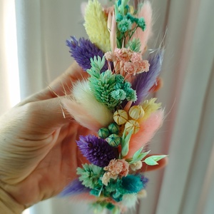 Coronita din flori criogenate si stabilizate pentru premiere/festivitate scoala/nunta - accesorii nuntă - ornamente de păr de nuntă - coroană de cap mireasă - Artynos.ro