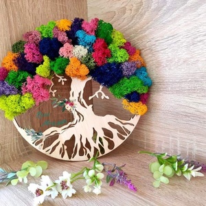 Decoratiune, aranjament, cadou, Pomul Vietii, decorat cu licheni stabilizati, Casa & Stil de viata, Decoratiuni de casa, Accesorii florale, Buchete de flori, Aranjament de flori, ARTYNOS