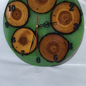 Ceas de perete  rustic din rasina epoxidicā - casă & stil de viață - decorațiuni de casă - decorațiuni de pereți - ceasuri de perete - Artynos.ro