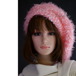 DORKA / viktória - sapca extravaganta tricotata manual cu ciuperci, bereta - Artynos.ro