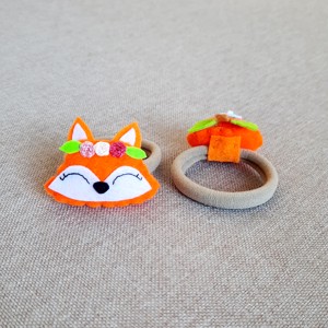 Foxy dovleac scrunchie pentru fete -  - Artynos.ro