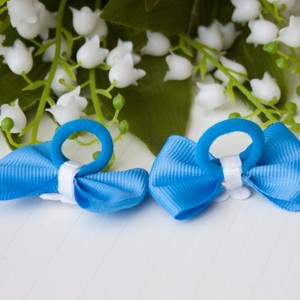 Masnis scrunchie - Albastru -  - Artynos.ro