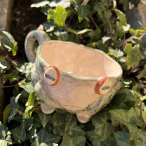 Cană cu broască fericită Sleepy frog - cadou perfect, aproximativ 250 ml - casă & stil de viață - accesorii pentru echipamente de bucătărie - accesorii de servire - căni - Artynos.ro