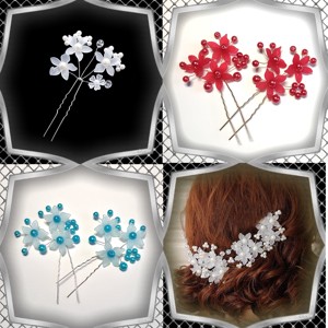 Bijuterii, ornamente de par, catarame de par: nunta, mireasa, ornament de par casual ES-H-TŰ13 3dpcs/pachet in mai multe culori, , , *ES-H-TŰ13 in mai multe culori

Buckthorn cu flori alb-rosu-albastru si perle.

3d bucati/pachet

P..., ARTYNOS