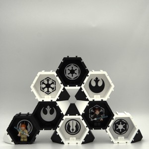 Suport modular LEGO pentru minifigurine (hexa) - casă & stil de viață - organizare & depozitare - cutie depozitare - Artynos.ro