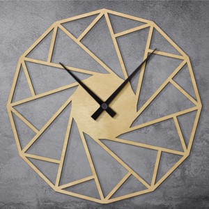 Ceas de perete geometric cu panza de paianjen pentru profesorul de matematica, Ceas de perete triunghiular silentios, , , ARTYNOS