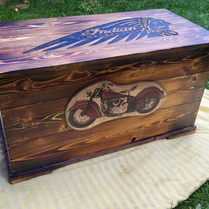 Indian Motors lada din lemn - casă & stil de viață - materiale de depozitare și sortare - ladă depozitare - Artynos.ro