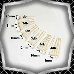 Nunta, mireasa, ornament de par casual, ES-H-TŰ15a -  - Artynos.ro