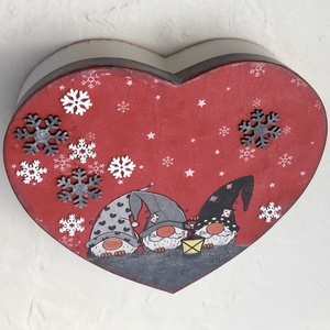 Calendarul Adventului, calendar, inimi  - crăciun - decorațiuni de advent - calendar de advent - Artynos.ro