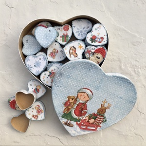 Calendarul Adventului, calendar, inimi  - Artynos.ro