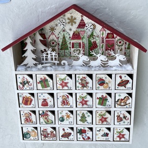 Casă de Advent, calendar  - crăciun - decorațiuni de advent - calendar de advent - Artynos.ro