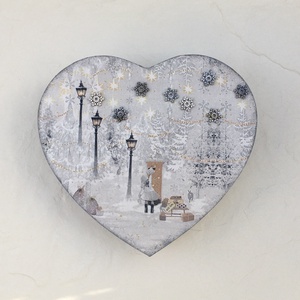 Calendarul Adventului, calendar, inimi , Craciun, Decoratiuni de Advent, Calendar de Advent, Decoupage, transfer si tehnici servetel, ARTYNOS