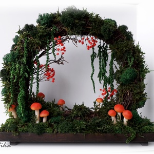 Decor ciuperci luminoase,  coroniță cu ciuperci, Moon Gate ciuperci luminoase , Casă & Stil de viață, Accesorii pentru decorat casa, Decorațiuni de pereți, decorațiuni suspendate, Decorațiuni cu licheni, Aranjament de flori, ARTYNOS