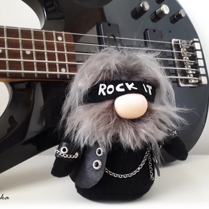 Gnom de colecție, Ozzy, The Rock Gnome - accesorii locuință - accesorii pentru decorat casa - elfi - Artynos.ro