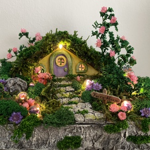 Dioramă căsuța zânelor, Miniatură Fairy house/fairy garden - accesorii locuință - accesorii pentru decorat casa - ornamente - Artynos.ro