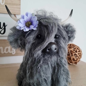 Vacuta scotiana - Misty, the Highland cattle - jucării și echipamente pentru copii - plușuri - figurine de pluș - Artynos.ro