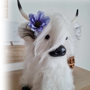 Vacuta scotiana - Snow, the Highland cow - jucării și echipamente pentru copii - plușuri - figurine de pluș - Artynos.ro