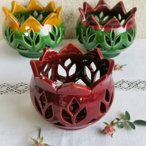 Suport de lumânări Tulip set de 3 - casă & stil de viață - lumânări, parfumuri, arome - lumânări și sfeșnice - Artynos.ro