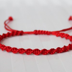 Bratara de protectie - Bratara macrame rosie, , , ARTYNOS