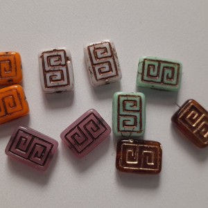 Margele din sticla ceha - 12x9mm (4mm grosime) - fotografiate 10 buc / pachet, , , ARTYNOS