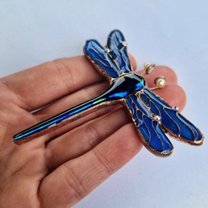 Art Nuovo broșă libelulă albastră II. -  - Artynos.ro