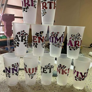 Pahare din plastic cu inscriptii si desene, Casa & Stil de viata, Accesorii pentru echipamente de bucatarie, Accesorii de servire, Pahare coniac, , ARTYNOS