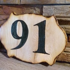 Placuta de inmatriculare unica pentru o casa de larice, , , ARTYNOS