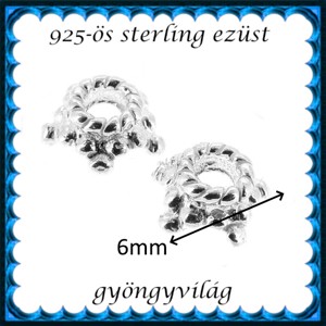 Accesorii pentru bijuterii din argint 925: capac cu perle EGYK 01 2pcs -  - Artynos.ro