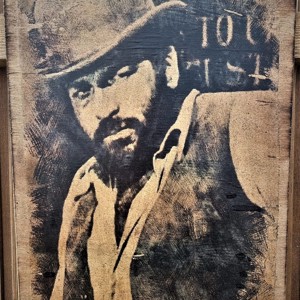 Bud Spencer imagine din lemn, Casa & Stil de viata, Accesorii pentru decorat casa, Picturi murale, Arta de perete din lemn, , ARTYNOS