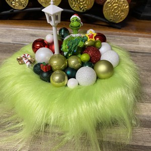 Grinch Craciun coroana decorare masa, , Aranjament de flori, ARTYNOS