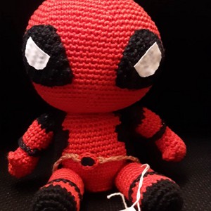 Supererou, Dead-pool amigurumi -  - Artynos.ro