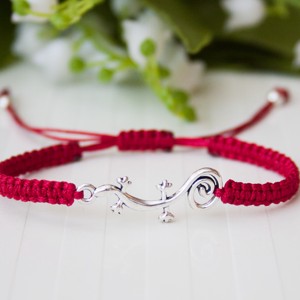 Bratara macramé impletita - Lizard burgundy, , , ARTYNOS