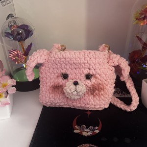 Geantă croșetată pentru copii cu animale de companie  -  - Artynos.ro