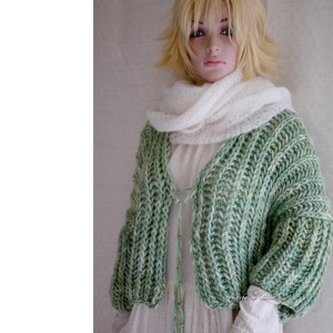 PIUMA MERINO COVER - cardigan exclusiv tricotat manual din lana fina groasa, Imbracaminte si moda, Haine dama, Hanorace, cardigane, Impletitura, ARTYNOS