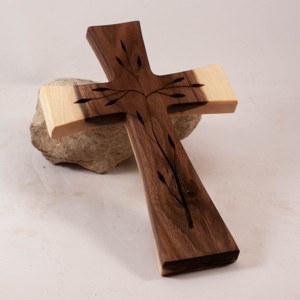 Cruce din lemn cu model, cruce de perete , Casa & Stil de viata, Accesorii religioase, Cruce, Prelucrarea lemnului, ARTYNOS