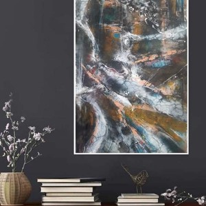 Zeii - pictură abstractă înrămată, de Zsolt Böszörményi Kovács -  - Artynos.ro