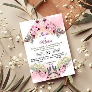 Model Invitație Nuntă, Accesorii nuntă, Invitații și felicitări de nuntă, Invitații nuntă, Fotografie, grafică, desen, ilustrație, ARTYNOS