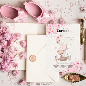 Model Invitație de Botez Fetiță, Casă & Stil de viață, Papetărie de hârtie, Invitații, felicitări, Fotografie, grafică, desen, ilustrație, ARTYNOS
