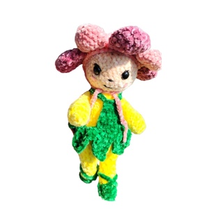 Jucarie de plus crosetata Plușica Croșețica, Baby Flower Ballerina - jucării și echipamente pentru copii - plușuri - păpușă croșetată, păpușă de pluș - Artynos.ro