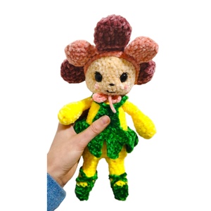 Jucarie de plus crosetata Plușica Croșețica, Baby Flower Ballerina - jucării și echipamente pentru copii - plușuri - păpușă croșetată, păpușă de pluș - Artynos.ro