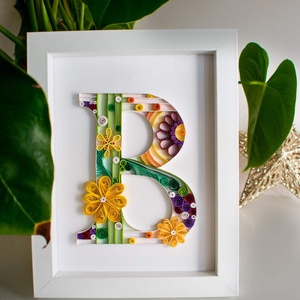 Tablou decorative cu inițiala numelui  - casă & stil de viață - accesorii pentru decorat casa - picturi murale - tablouri/picturi pe pânză - Artynos.ro
