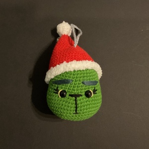 Set 3 globuri croșetate pentru brad  Grinch cu expresii diferite - accesorii de crăciun - decorațiuni de crăciun de casă - decorațiuni pentru pomul de crăciun - Artynos.ro