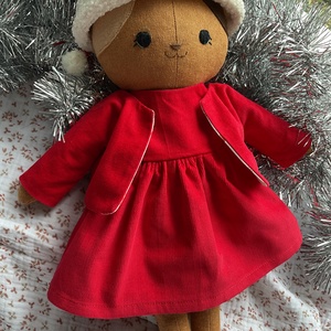 Papusa handmade pisica cu haine detasabile  - jucării și echipamente pentru copii - plușuri - pisică de pluș - Artynos.ro