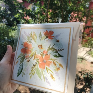 Felicitare pictata manual - casă & stil de viață - produse de papetărie - invitații, felicitări - Artynos.ro