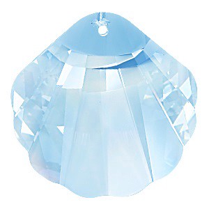 Bijuterii: Swarovski shell 16mm aquamarine, , , ARTYNOS