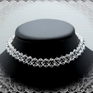 Nunta, lant choker de mireasa cu cristale Swarovski SL-ESW04-1, , , ARTYNOS